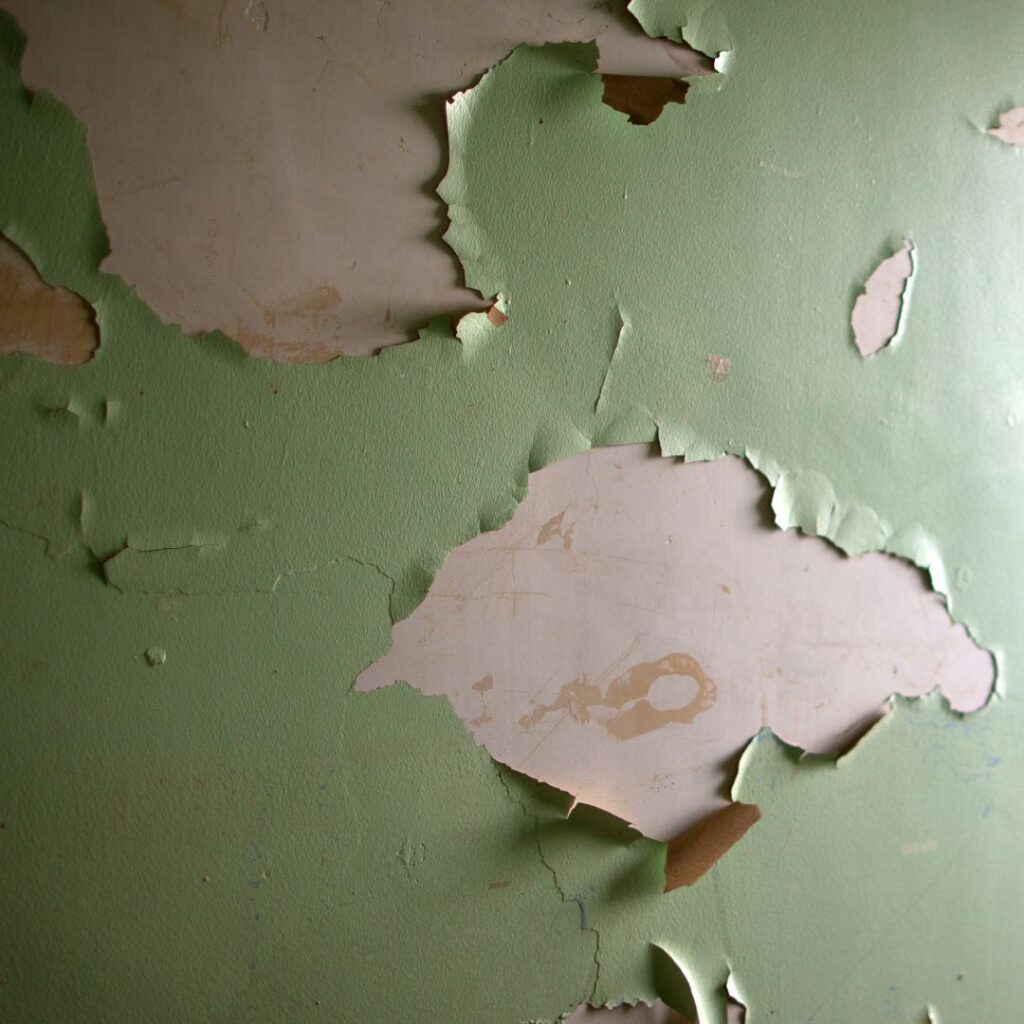 peeling paint