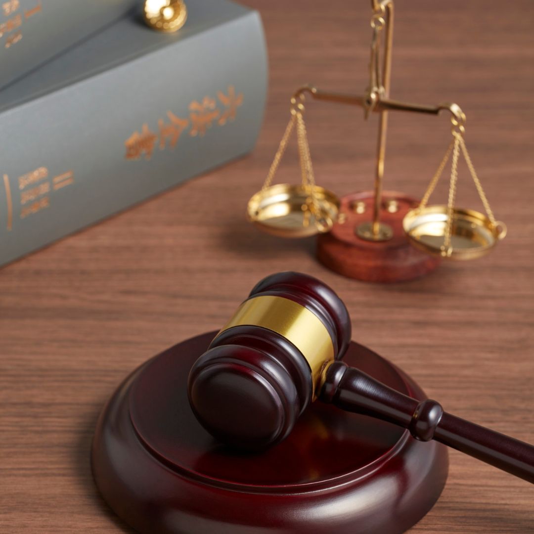 gavel and scales of justice