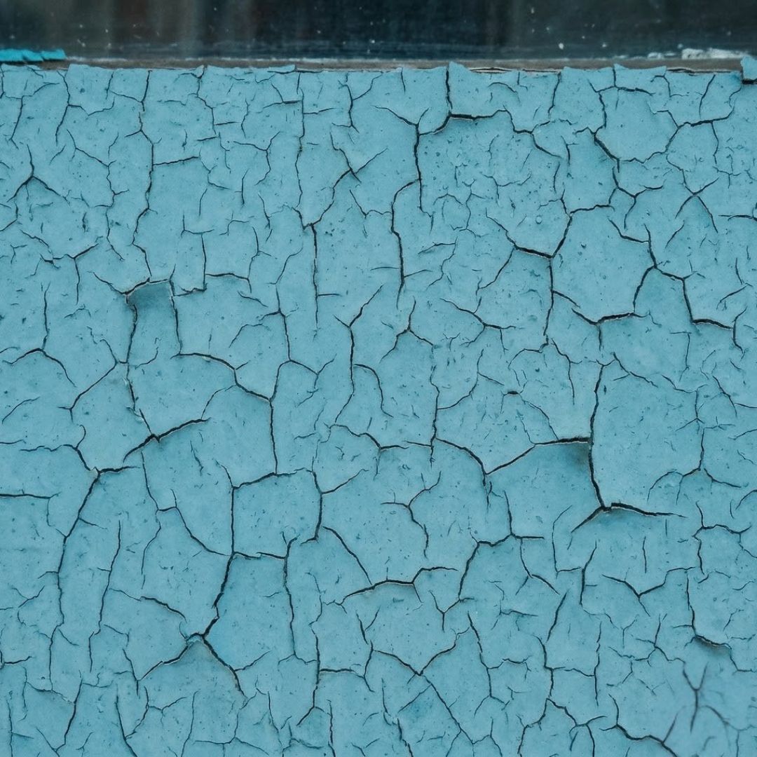 paint peeling on wall